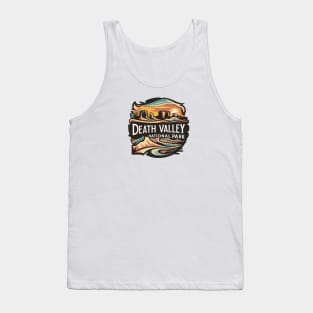 Death Valley National Park Magical Sunset Emblem Tank Top